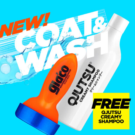 Glaco QAD + QJUTSU Creamy Shampoo - revolutsiooniline klaasikate + autosampoon
